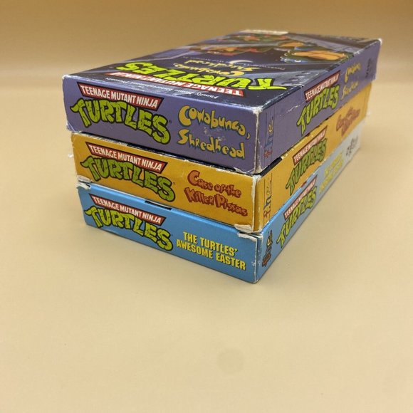 VTG Teenage Mutant Ninja Turtles VHS. Three Movie Bundle 90s - Picture 4 of 5